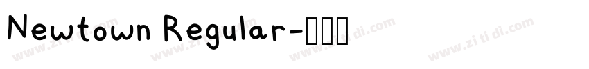 Newtown Regular字体转换